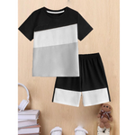 Color block Kids T-shirt & short