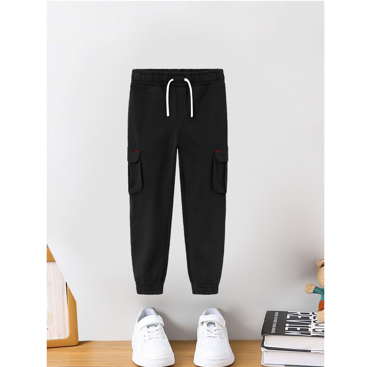 Black Side Pockets Trouser